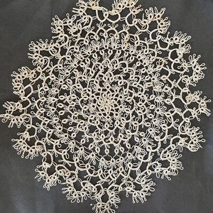 Antique Lace Medallion11.5" Tatted Lace Doily